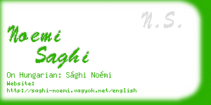 noemi saghi business card